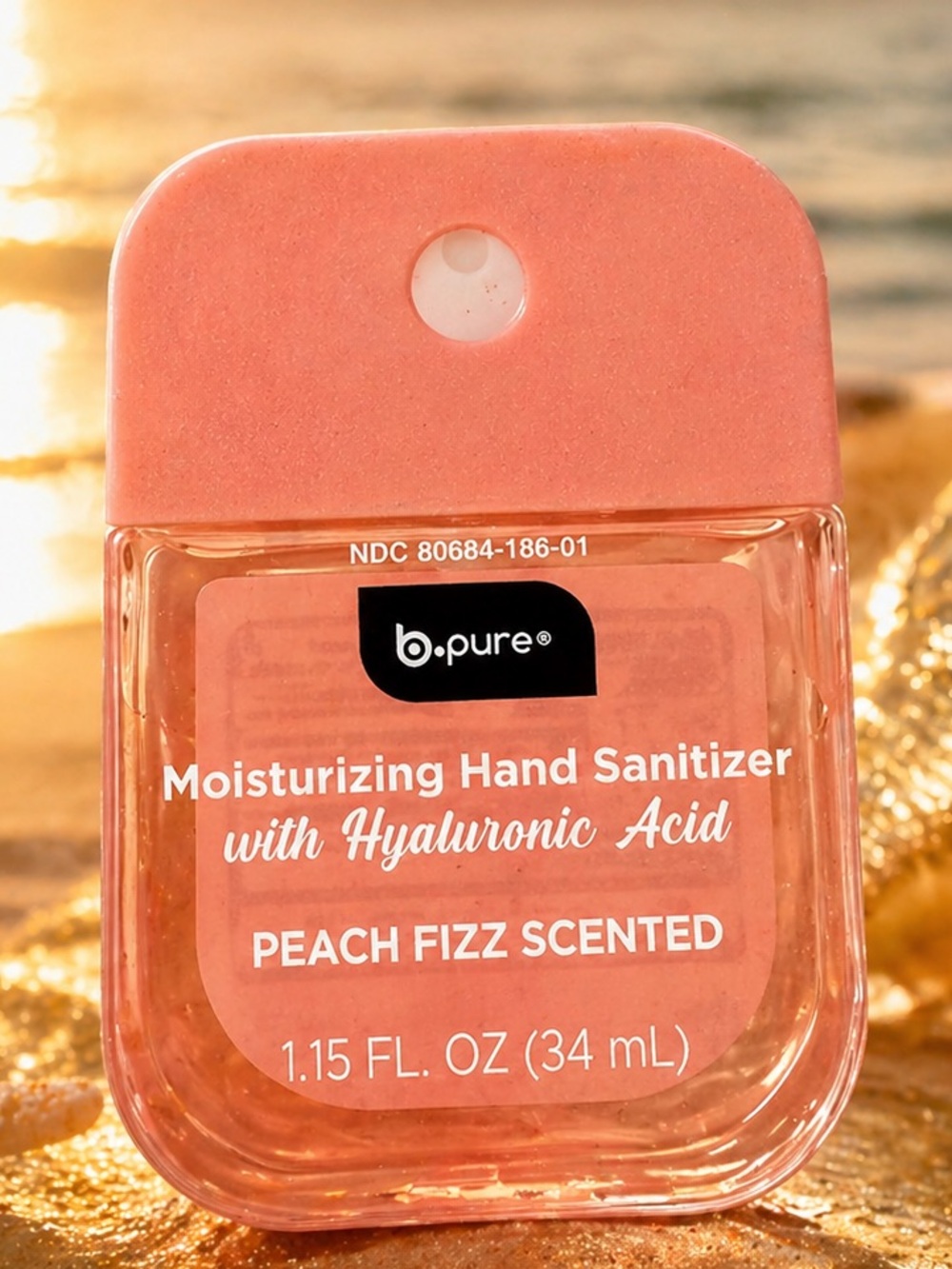 Peachy Clean Spa  🍑 Hand Sanitizer + Self Care Essentials Travel Shimmery